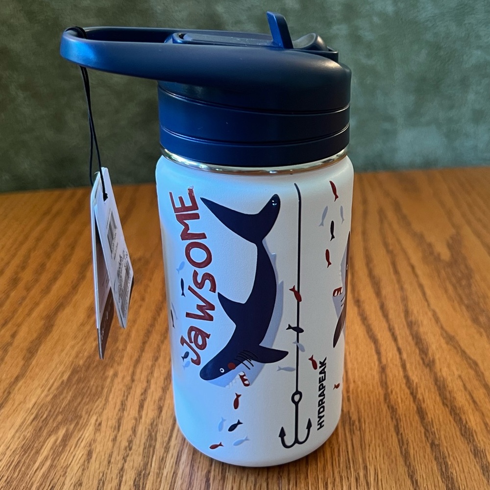 NWT 14 oz Hydrapeak Shark Water Bottle